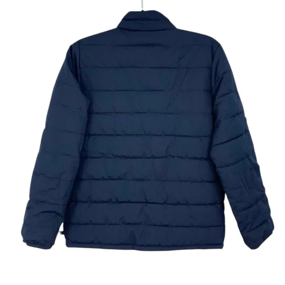 Gap Kids Reversible Navy Blue Camo Full Zip Lightweight Puffer Jacket Size XL